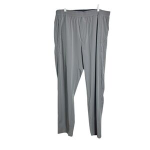 Rhone Mens Gray Lightweight Pull-On Running Athletic Training Track Pants XL